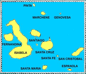 Map of Galapagos